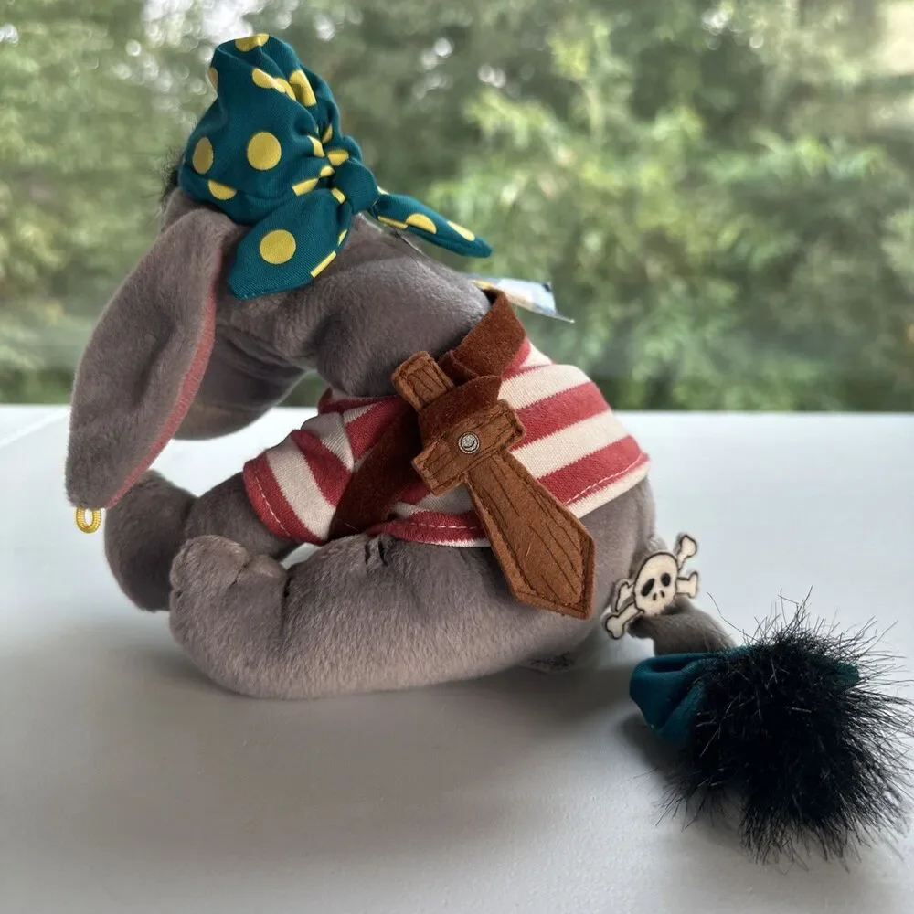 Walt Disney World Pirate Eeyore Bean Bag Plush Disneyland Resort Theme Park NWT